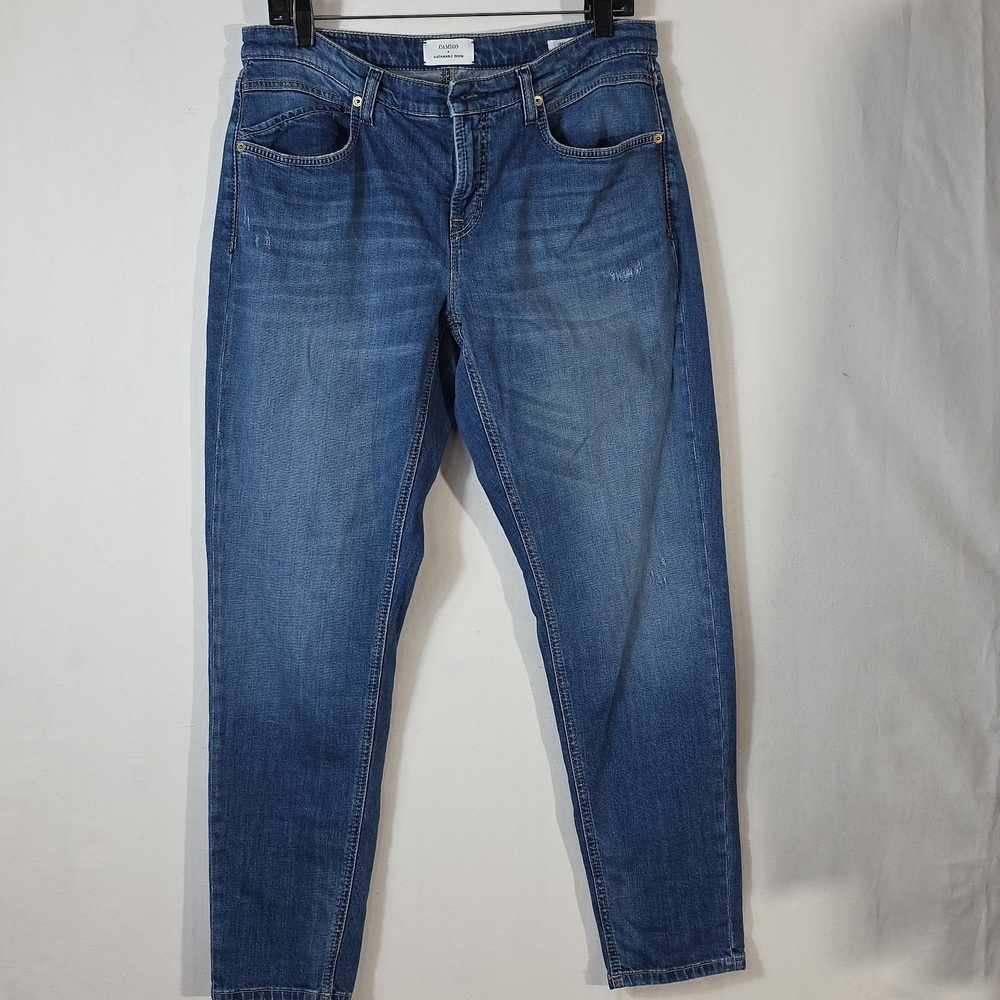 Cambio x sustainable denim straight leg jeans